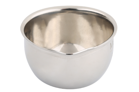 CUPULE INOX AVEC BEC ET FOND PLAT ø40 MM-30 ML AD216-1