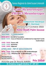 formation acide hyaluronique ,PRP et mésothérapie