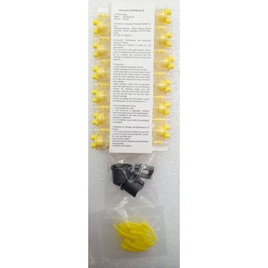 12 embout melangeur avec 12 empreintes buccales