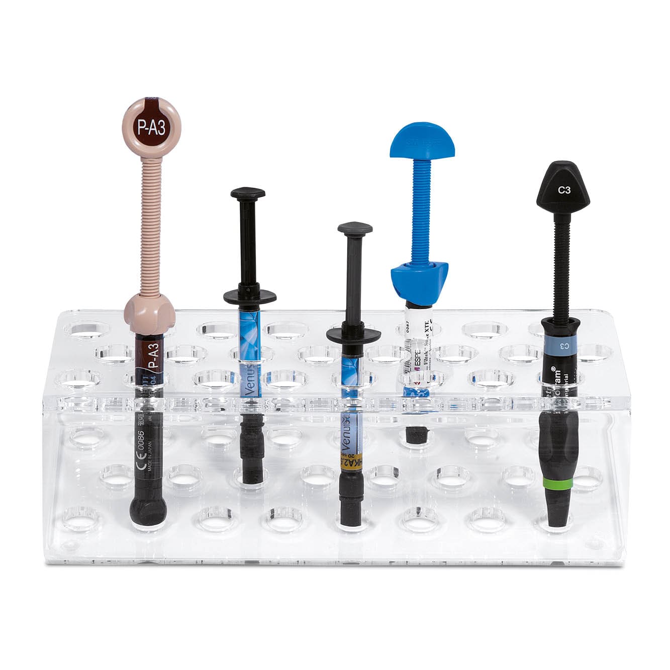 Organiseur en plexiglas à 24 trous